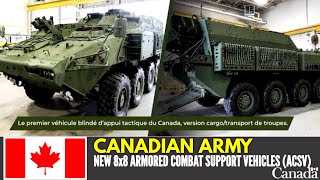 WOW..Canadian Army unveils New 8x8 armored combat support vehicle