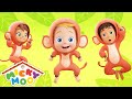 5 Little Monkeys + More Nursery Rhymes | Micky Moo Songs for Kids