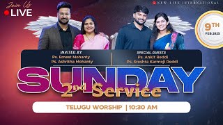 🔴🅻🅸🆅🅴 Second Service |9th Feb 2025| Ps.Ernest \u0026 Ashritha Mohanty | Ps. Ankit Reddi \u0026 Sreshta Karmoji