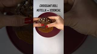 Comparação calórica de um croissant roll de Nutella #emagrecimento #emagrecer #gym