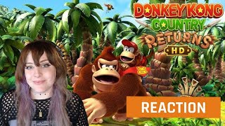 Donkey Kong Country Returns HD The Banana Heist Trailer | GAMEDAME REACTS