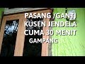 Cara memasang kusen jendela