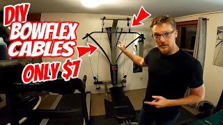 DIY $7 vs $50 Bowflex Cables and $25 Rod-Base Replacement | Bowflex Ultimate TuneUp