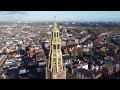 groningen from above drone video in 4k netherlands groningen province from the air