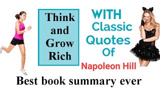 Think and Grow Rich by Napoleon Hill : Book Summary with CLASSIC QUOTES