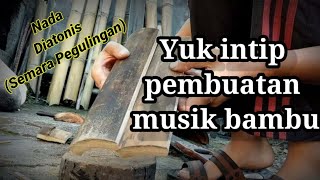 Pembuatan Cungklik/Tingklik (Tahap Pertama) || make a bamboo music