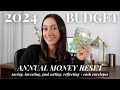 2024 MONEY RESET | How I Budget For a New Year! Track your money, Save and Invest + Cash Envelopes