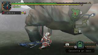 Monster Hunter Freedom: Unite - Fighting Shen Gaoren using great sword