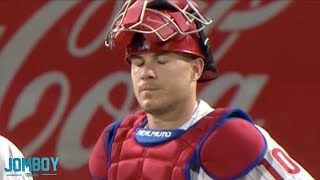 J T Realmuto is not a fan of Jared Hughes sprinting to the mound, which is so dumb, a breakdown