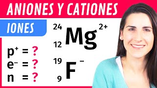 IONES: Aniones y Cationes ⚛️ Calcular Protones, Neutrones y Electrones de un Ion