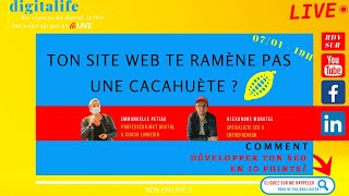 🎥 👉Live🔵⚪🔴 🐓Live JEUDI à 19h - Ton site web te ramène pas une cacahuète ? 🥜