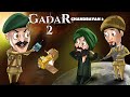 Gadar 2 Comedy Cartoon Video PART 2 | Tara Ne Bachaya Chandrayaan 3 |  Animated Spoof Popla Chacha