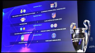 uefa champions league(ucl) quarter final draw.