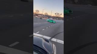 Hellcat tears up intersection , almost crashes #hellcat #atlanta #charger #polic