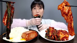 Spicy, kimchi, kimbap, mukbang.