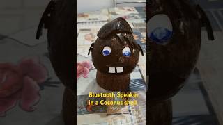 Watch how I turned a coconut shell into a unique Bluetooth speaker!#DIYSpeaker  #coconutshellcrafts