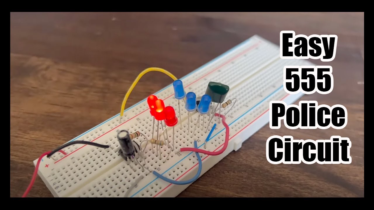 Police Light Electronic Circuit Tutorial 555 Circuit Diy Youtube
