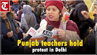 Punjab teachers hold protest outside Arvind Kejriwal's house in Delhi