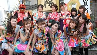 アイドルも登場！「新世界振る舞い酒」