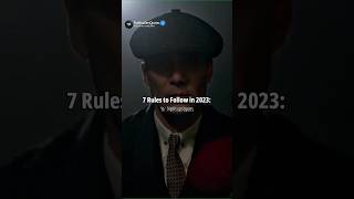 7 Rules to Follow in 2023 || SIGMA MALE EDIT🥶🔥#shorts #thomasshelby #peakyblinders #sigma