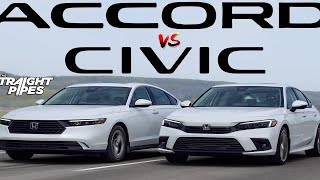 顶配思域 Vs 新低配雅阁公路评测 - 3万刀最好的选择？/Civic vs Honda Accord by TheStraightPipes顶