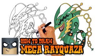 How to Draw Mega Rayquaza | Pokemon