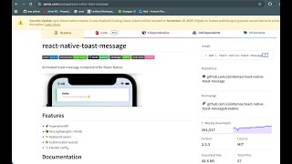 React Native Toast Message Tutorial | Success Error Info Toast in 7 Minutes