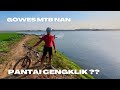 gowes pagi MTB nan ke  Pantai Cengklik