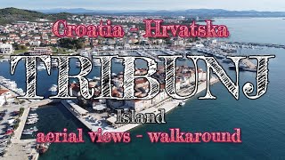 Aerial view - Walkaround : Tribunj Island - Church of St. Nicholas : Croatia Hrvatska