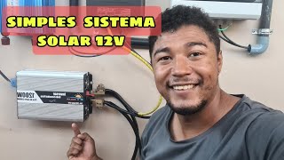 SISTEMA SOLAR 12V COM 2 PLACAS E MUITA AUTONOMIA