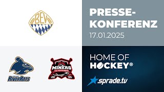 17.01.2025 - Pressekonferenz - ESC Riverrats Geretsried vs. TSV Peißenberg