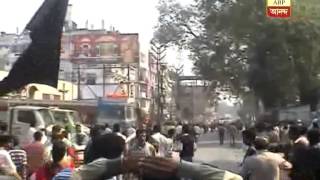 TMC allegedly attack on CPM rally at Kanchrapara