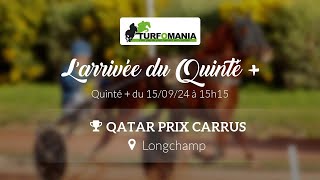 Turfomania Arrivée quinté du Dimanche 15 Septembre 2024