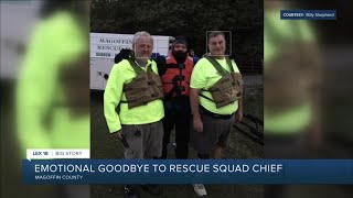 Emotional goodbye to Magoffin County Rescue Squad Chief