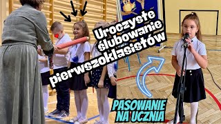 Ślubowanie pierwszoklasistów💖 Oliwia ma pasowanie na ucznia💖