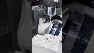 5-axis machining of the helmet model. #cnc #cncmilling #5axismachining #5axiscnc #Precisionparts