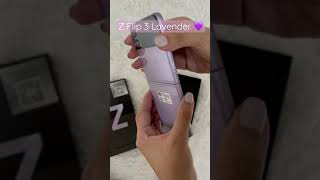Samsung Z flip 3 (Lavender) Unboxing