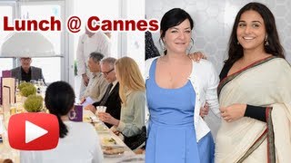When Vidya Balan Was Served Frog & Clams At Cannes 2013 Grand Lunch - PHOTO