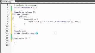 C++ Programming - 61 - Template Specializations
