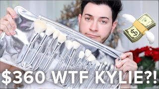 $360 KYLIE COSMETICS BRUSHES TESTED! HONEST AF REVIEW!