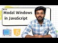 Modal Windows in Java Script | JS for Beginners - 12 | code io - Tamil
