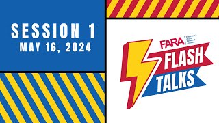 FARA Flash Talks 2024 Series — Session 1