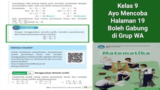 Matematika, Kelas 9, Kurikulum Merdeka, Ayo Mencoba, Halaman 19