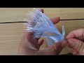 how to make feathers with ribbon