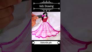 Color a Girl Sketch | Kids Drawing #fivestarart #drawing #art #oilpainting #colordrawings #sketch