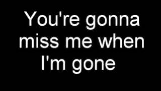Simple Plan When Im Gone lyrics