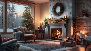 Winter Jazz and Cozy Fireplace for Christmas