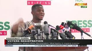 Sammy Gyamfi: NDC addresses alleged ethnic discrimination - Adom TV News (4-8-20)