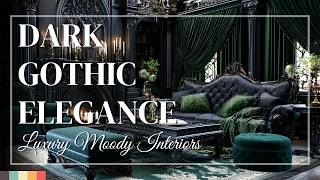 Gothic Interior Style with Dramatic Elegance 🕯️ Design a Deep, Luxurious and Moody Home