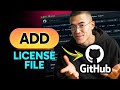 How to ADD A LICENSE FILE in GitHub (Step by Step)